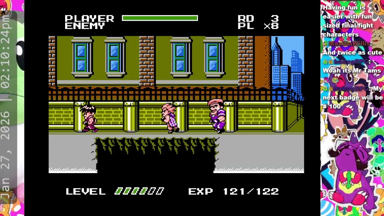 Mighty Final Fight (NES) Deathless as Guy! Finishing with 9 Lives