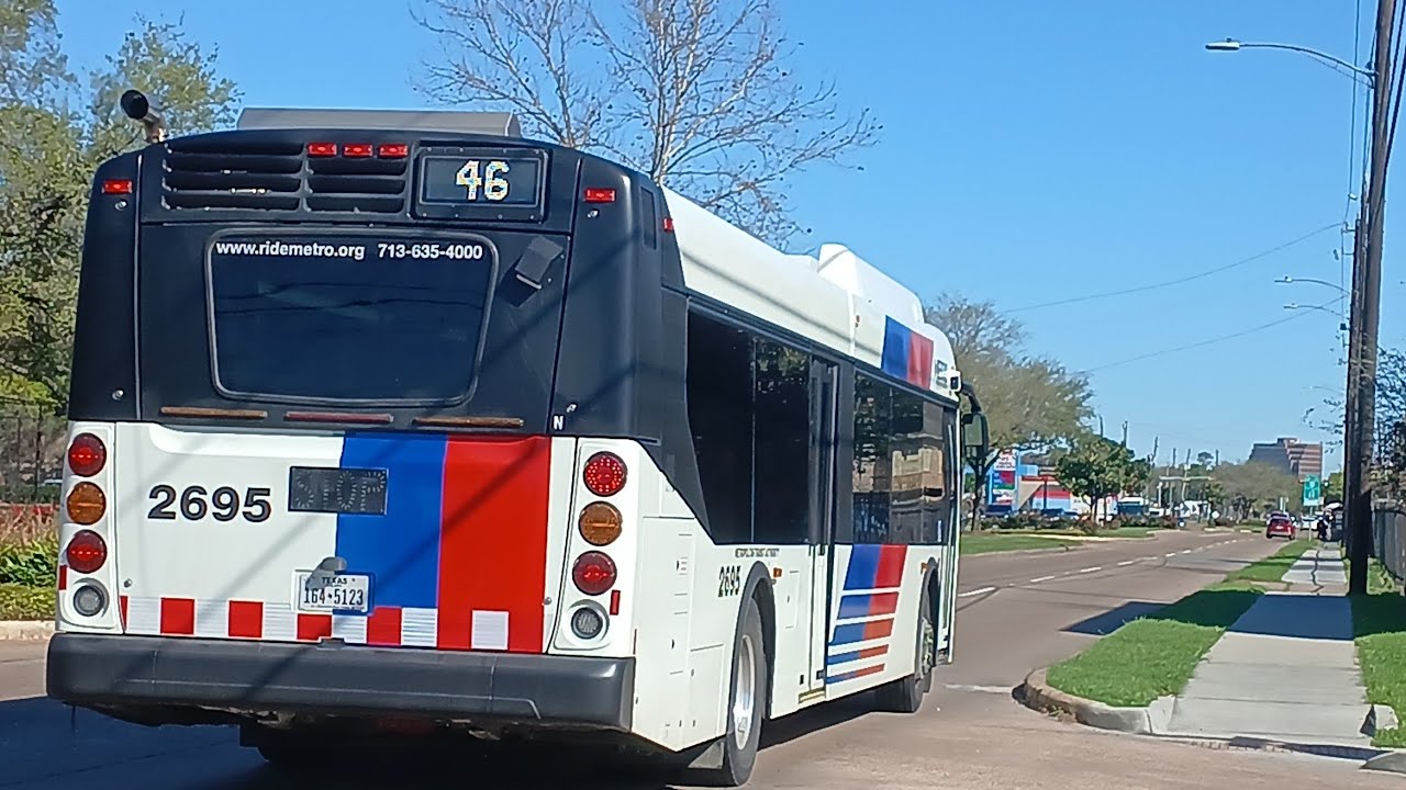 Houston Metro Ride: 46 Gessner: From Breeze Ln To Gustine Ln: 2025 XD40: #2695 