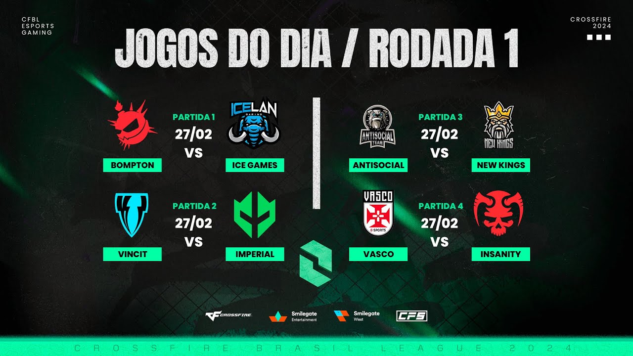 CFBL 2024 - 1ª Temporada - Primeira Rodada | CrossFire CF