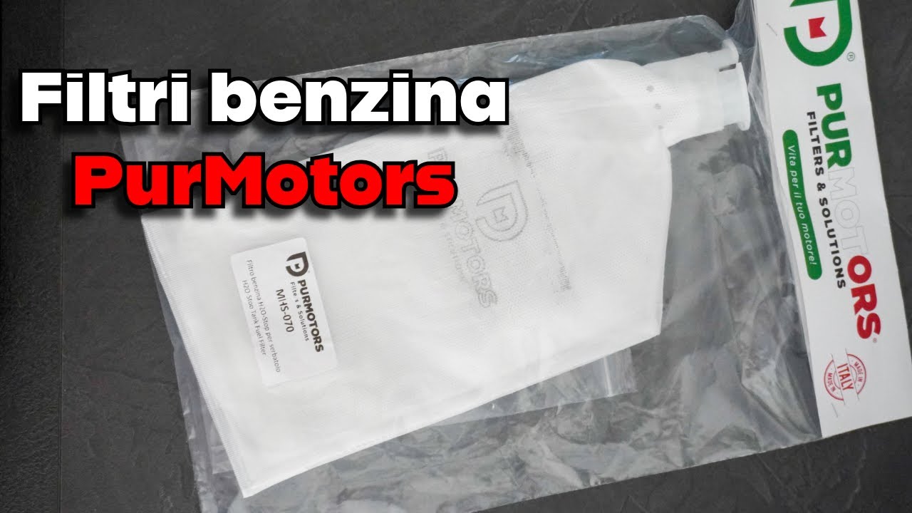 Filtri benzina PURMOTORS | PROTEGGI la tua moto da ACQUA e POLVERE