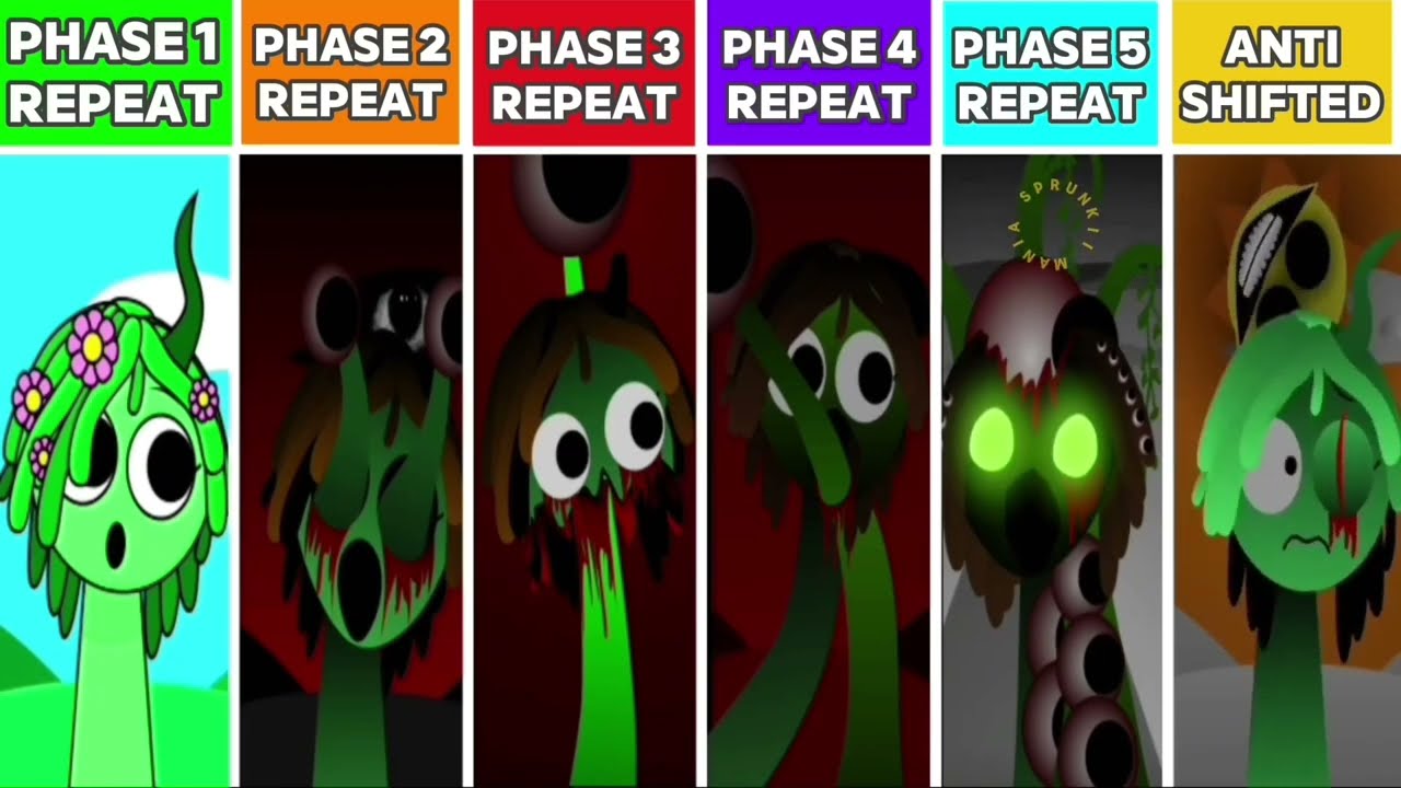 🔥 Sprunki Phase 1, 2 , 3 , 4 & Phase 5 REPEAT After Anti Shifted Phase 3 — CRAZY Mod Chaos!