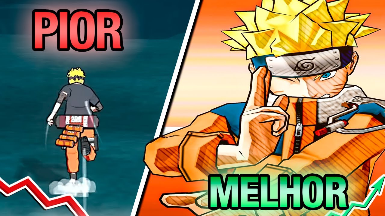 jogando do PIOR ao MELHOR JOGO da FRANQUIA ULTIMATE NINJA!