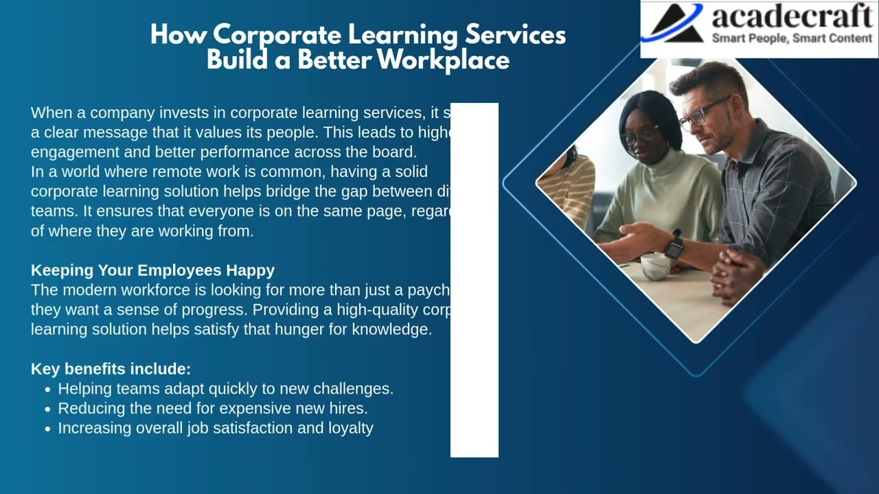Why Corporate Learning Services Are Important for Today’s Workforce