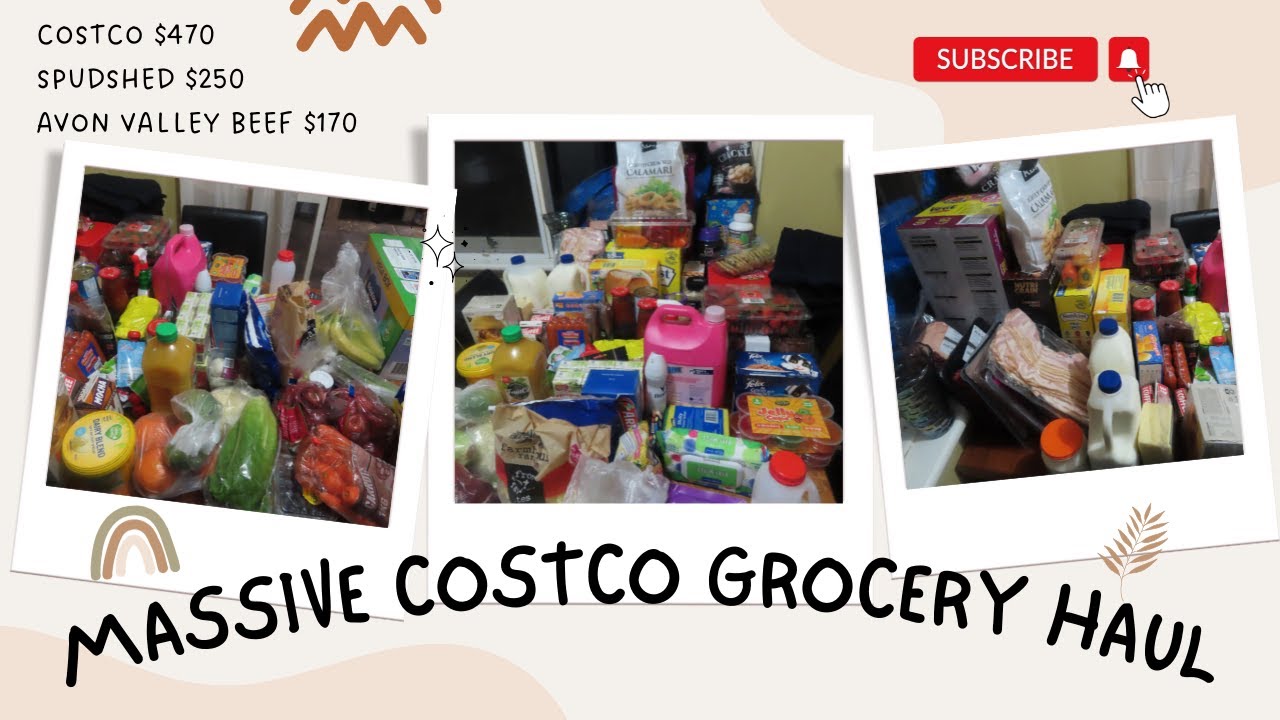 MASSIVE $890 COSTCO GROCERY HAUL | COSTCO, AVON VALLEY BEEF & SPUDSHED HAUL
