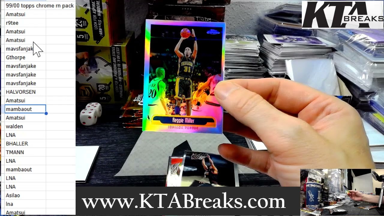Random Pack Break #1 - 1999/2000 Topps Chrome Basketball 1 hobby box break