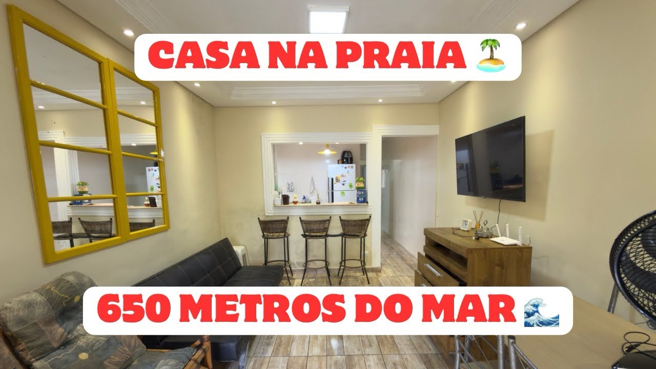 CASA NA PRAIA À 650 METROS DO MAR EM ITANHAÉM/SP