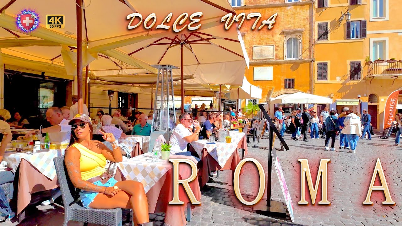 ROME ITALY ✨ Città della Dolce Vita / City of eternal love / Walking Tour 4K