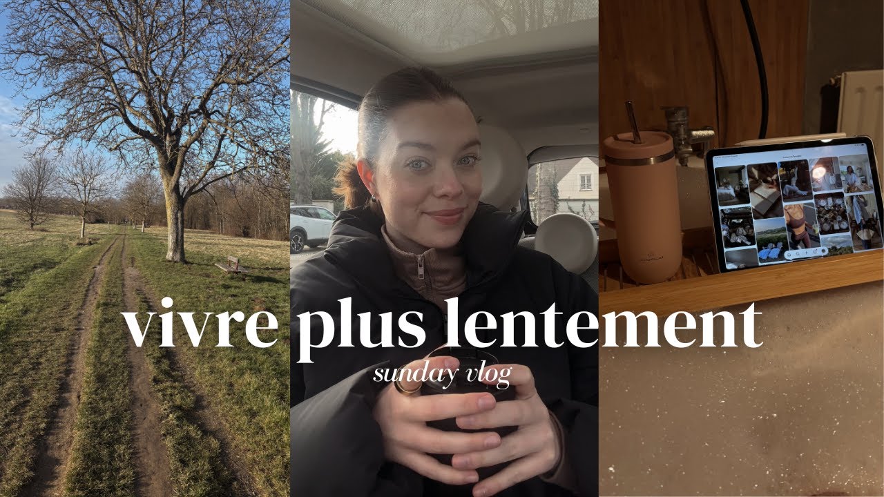 Un dimanche calme & cosy | essentiels pour les règles, ralentir, et marche en pleine nature