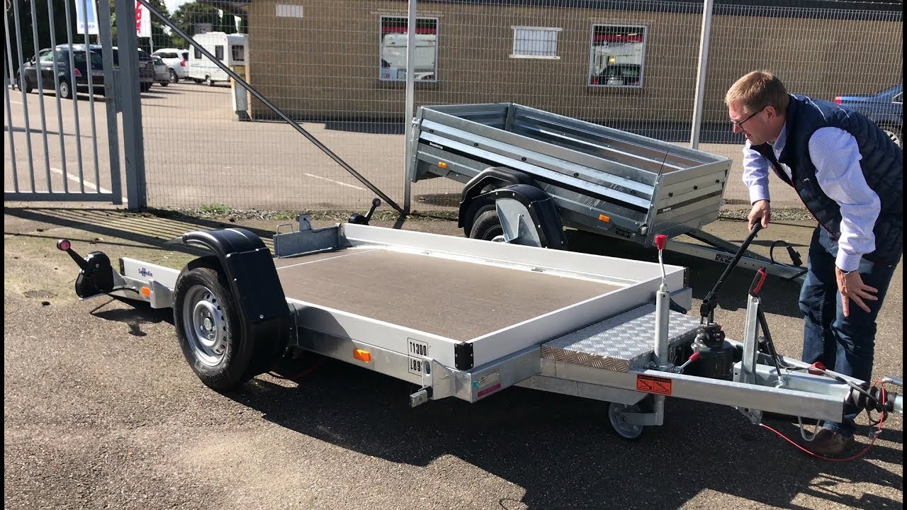 Husky 1300 Maskintrailer - Lav læssehøjde