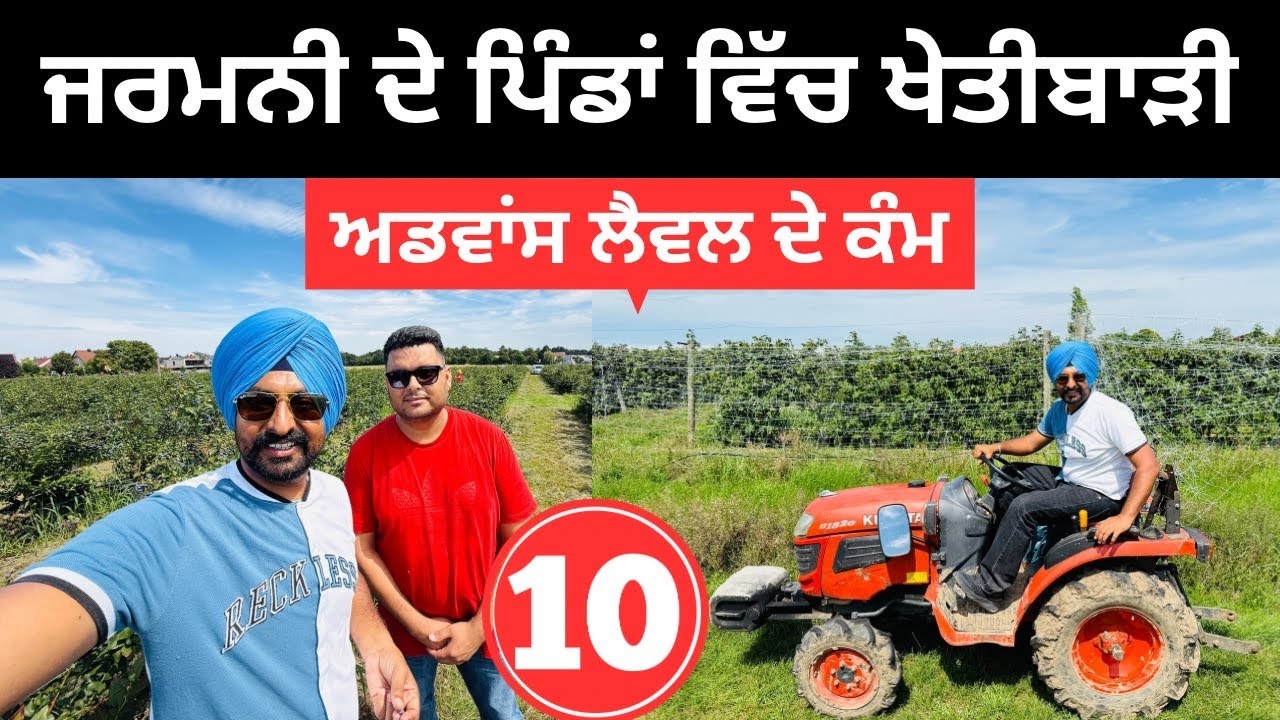 ਜਰਮਨੀ ਦੇ ਖੇਤਾਂ ਵਿੱਚ ਪਹੁੰਚ ਗਏ Farming in Germany | Punjabi Travel Couple | Ripan Khushi