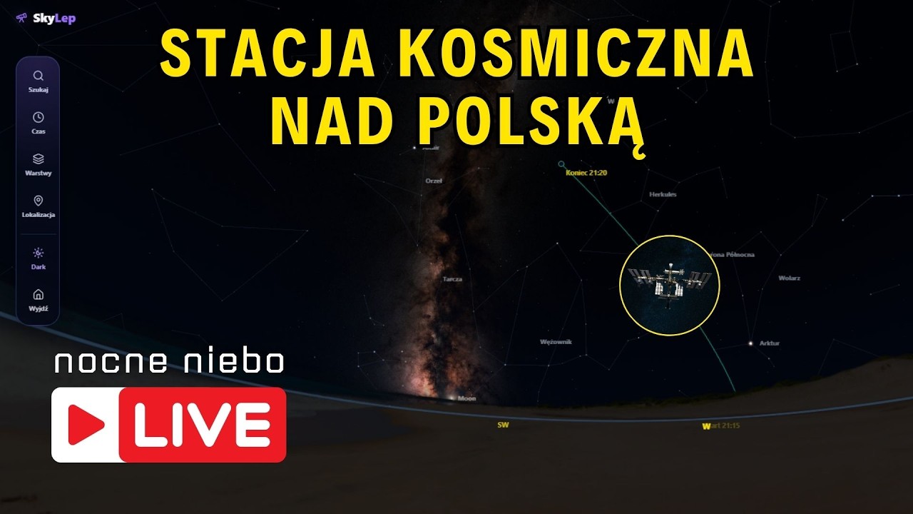 Oglądamy przelot stacji kosmicznej! - Nocne Niebo Live