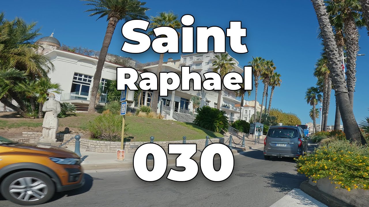 ASMR Driving 4K -  SAINT RAPHAEL to SANDAYA SAINT RAPHAEL | Tour de Provence 030 (PACA Cote d'Azur)