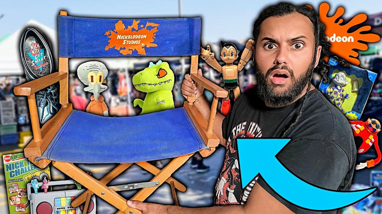 I FOUND A RARE NICKELODEON STUDIO TREASURE At The Flea Market!