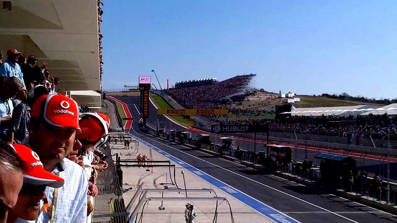 Box F1 Grand Prix Austin 2012 - Sonido Motores V8 Formula 1