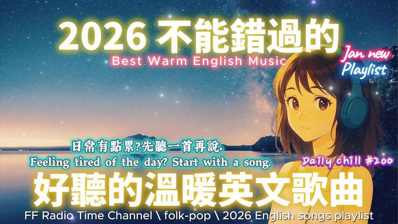 【🎶🌱 2026 讓心情平靜好聽的溫暖英文歌單🌌✨】🎧 無廣告溫暖系列英文歌｜讀書、專注、工作專屬最佳背景音樂 💼🎶｜folk-pop | #music #playlist #chill #vibes