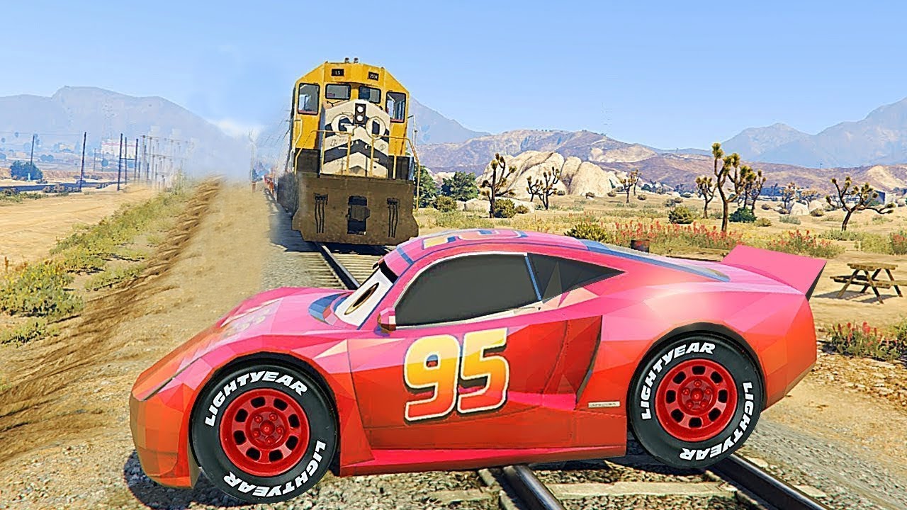 How To Destroy Mcqueen / GTA 5 Cars Mods