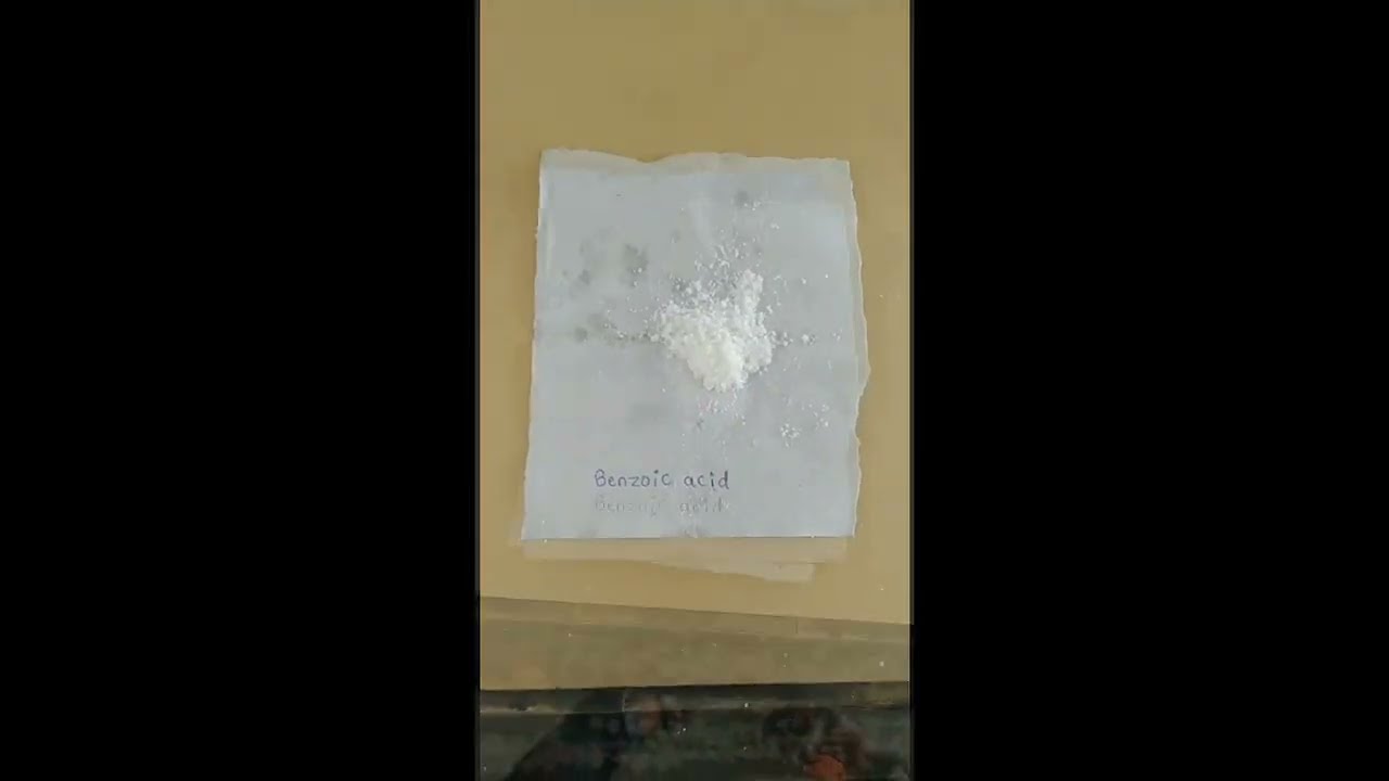#preparations of benzoic acid from benzamide #fieldofpharmacy #experiment #pharmacy #viralvideo