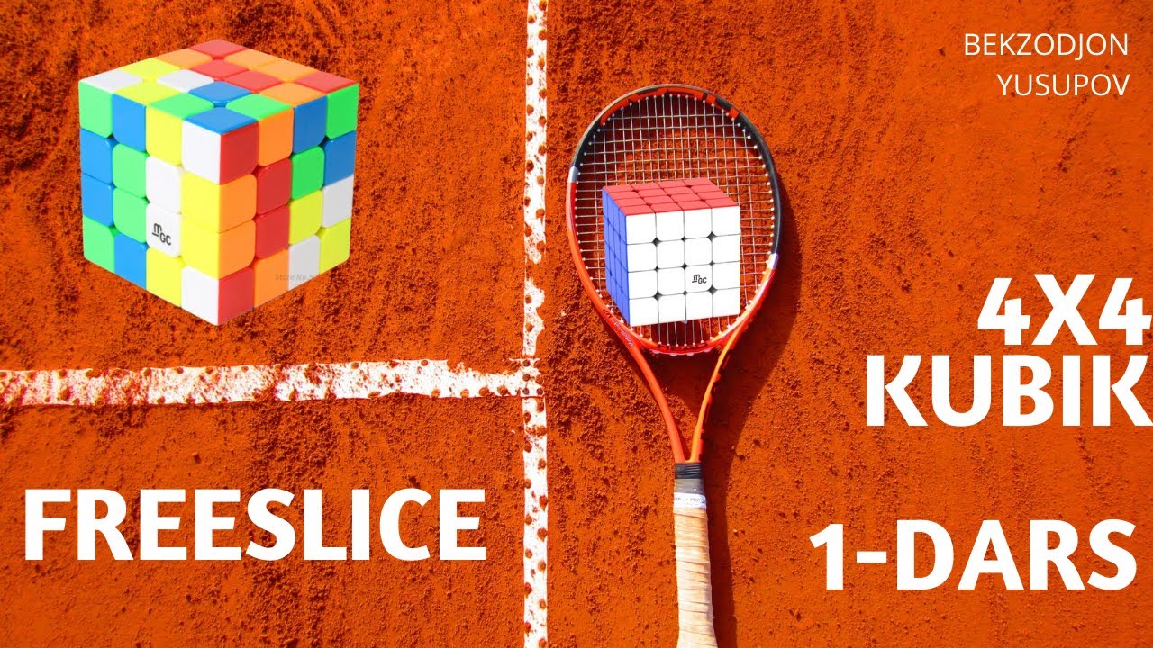 4x4 kubik Rubikni terish 1-dars. Kubik Rubik darslari.