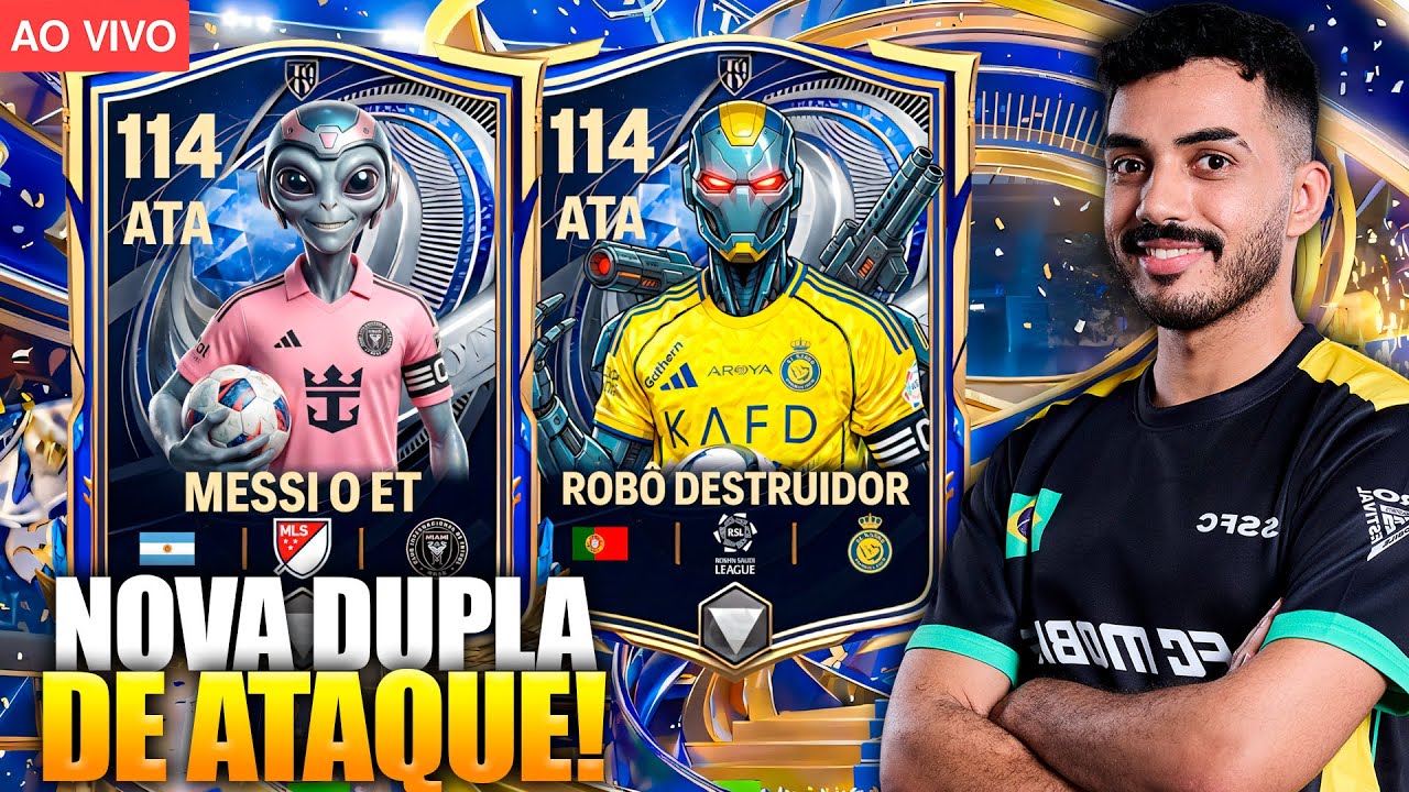 NOVA DUPLA de ATAQUE AGORA! 🚨 FC CHAMPIONS em TODOS OS MODOS no FC MOBILE!