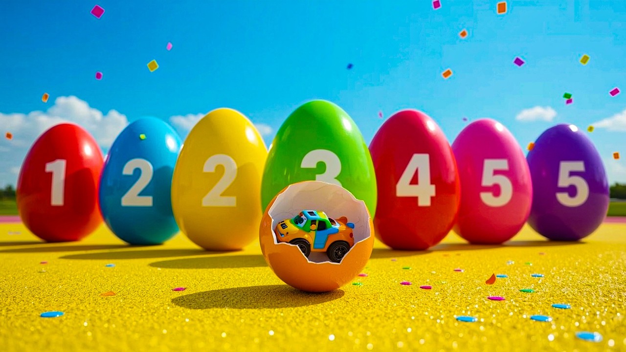 🌈🥚 Colorful Surprise Eggs | Learning Colors Song | Fun Colors for Kids