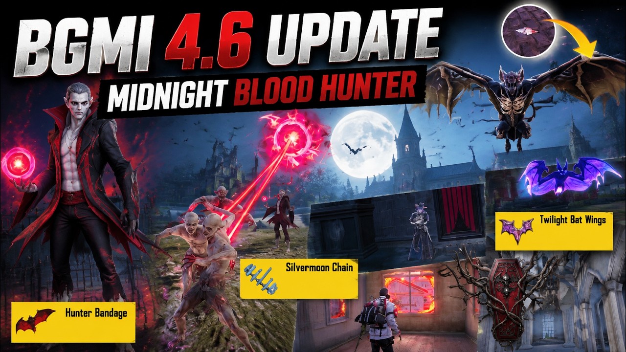 BGMI 4.6 UPDATE FULL GAMEPLAY 🔥 NEW VAMPIRE MODE - ALL ABILITIES & SECRET FEATURES