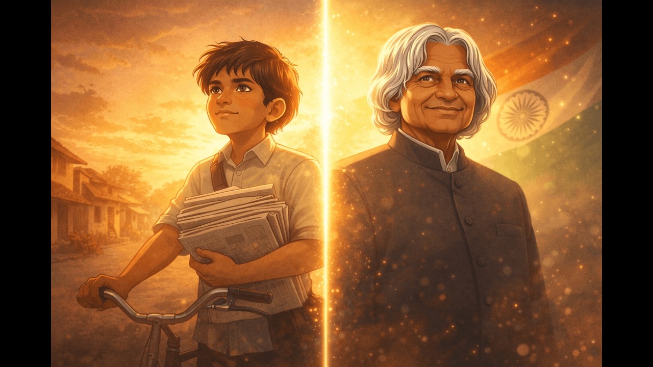 From Newspaper Boy to President 🇮🇳 | The Inspiring Story of Dr APJ Abdul Kalam|Kids Learning