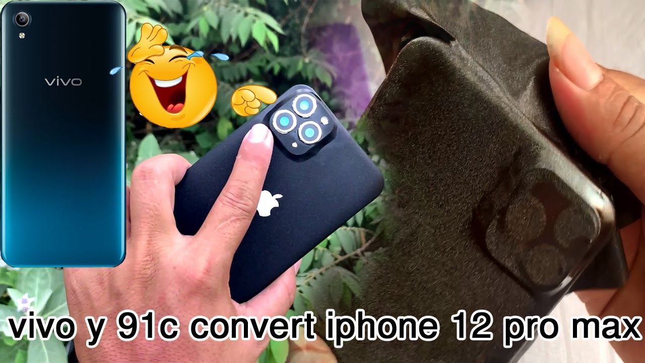 How to - vivo y91c verey old convert iphone 12pro max | Apple Lamination & Logo