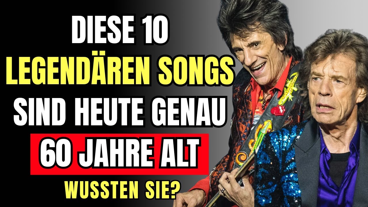 Diese 10 legendären Songs sind heute genau 60 Jahre alt