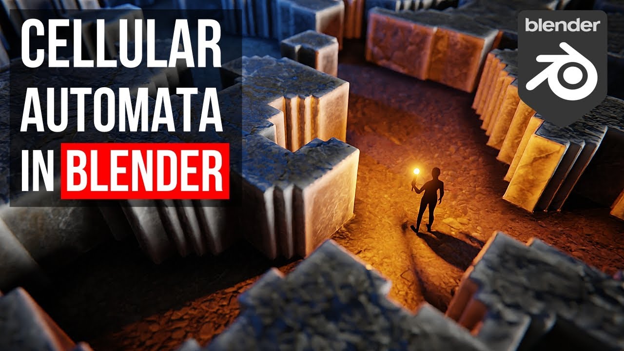 Cellular Automata Caves In Blender