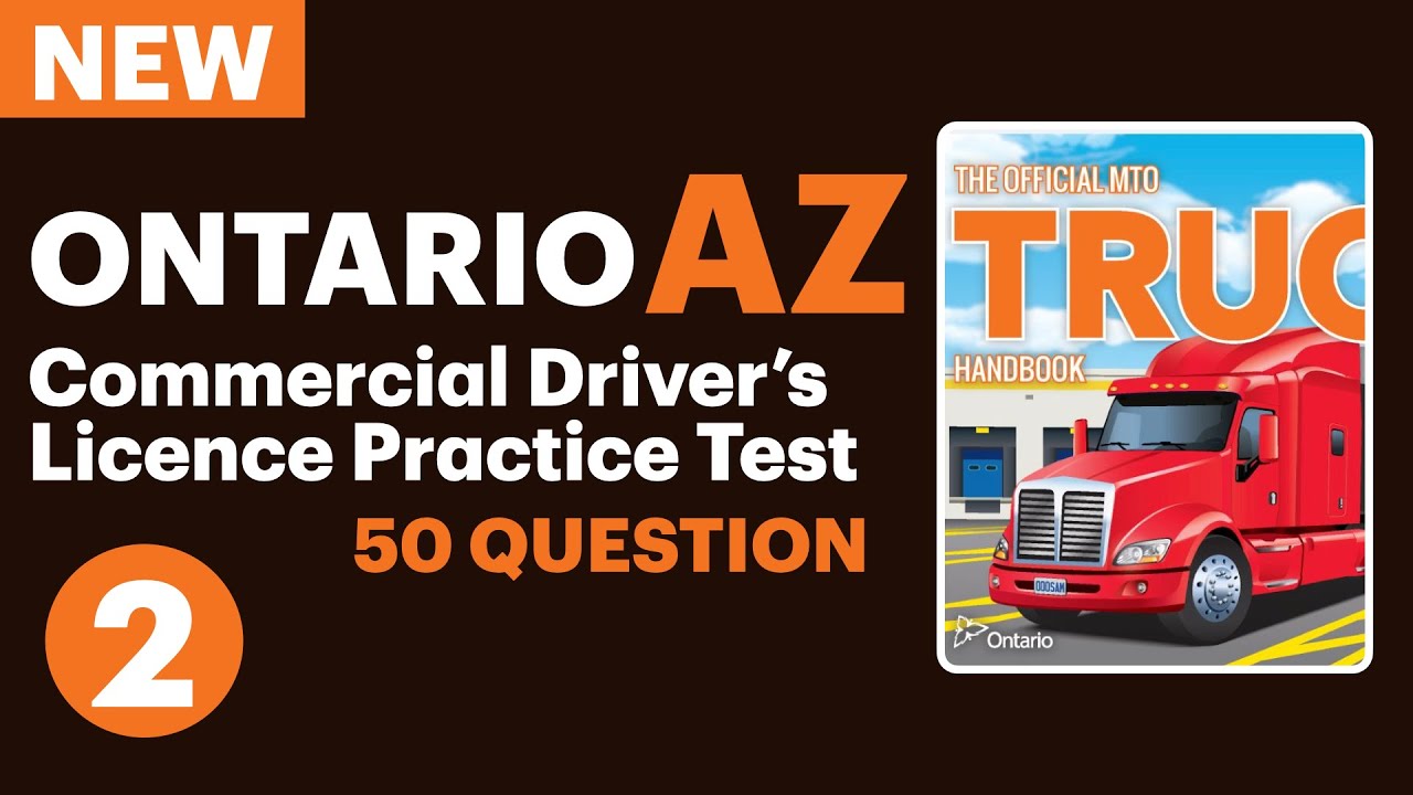 Ontario Commercial Driver’s Licence Practice Test  2026 | Part 1 | #OntarioTruckDriverTest #Ontario
