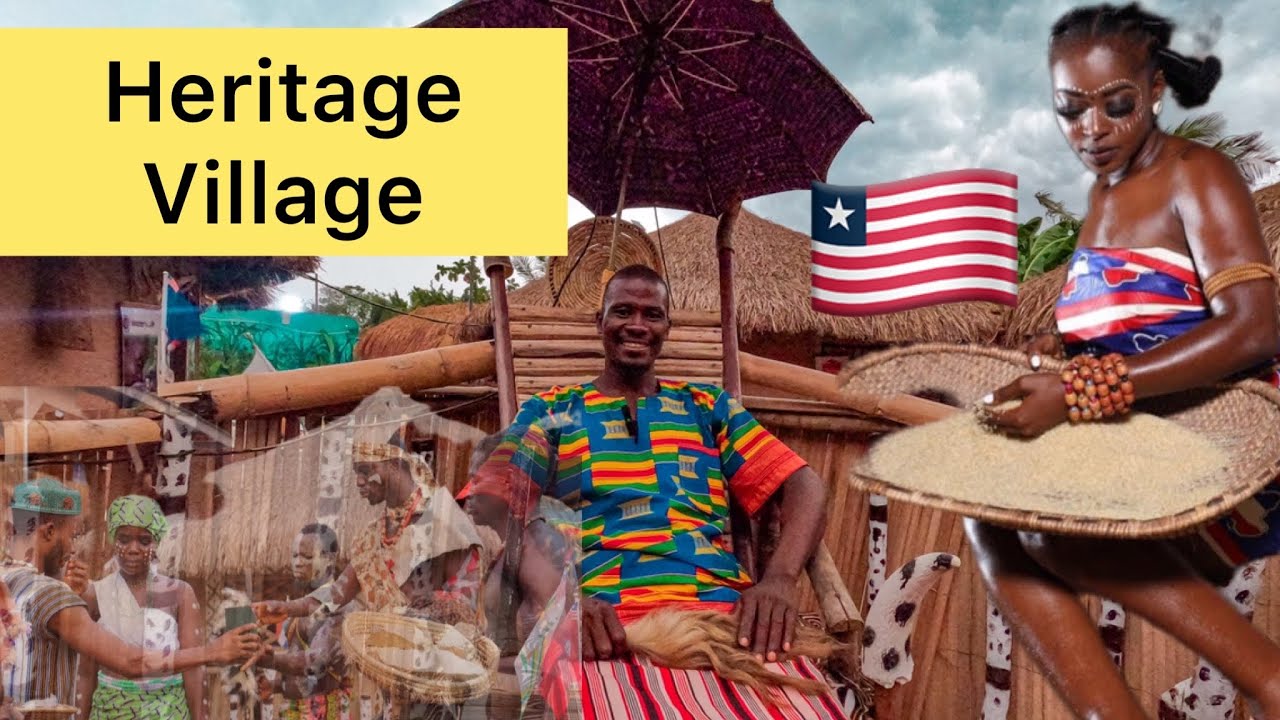 African Village Routine | The National Heritage and Cultural Village in Liberia, West Africa. 🇱🇷