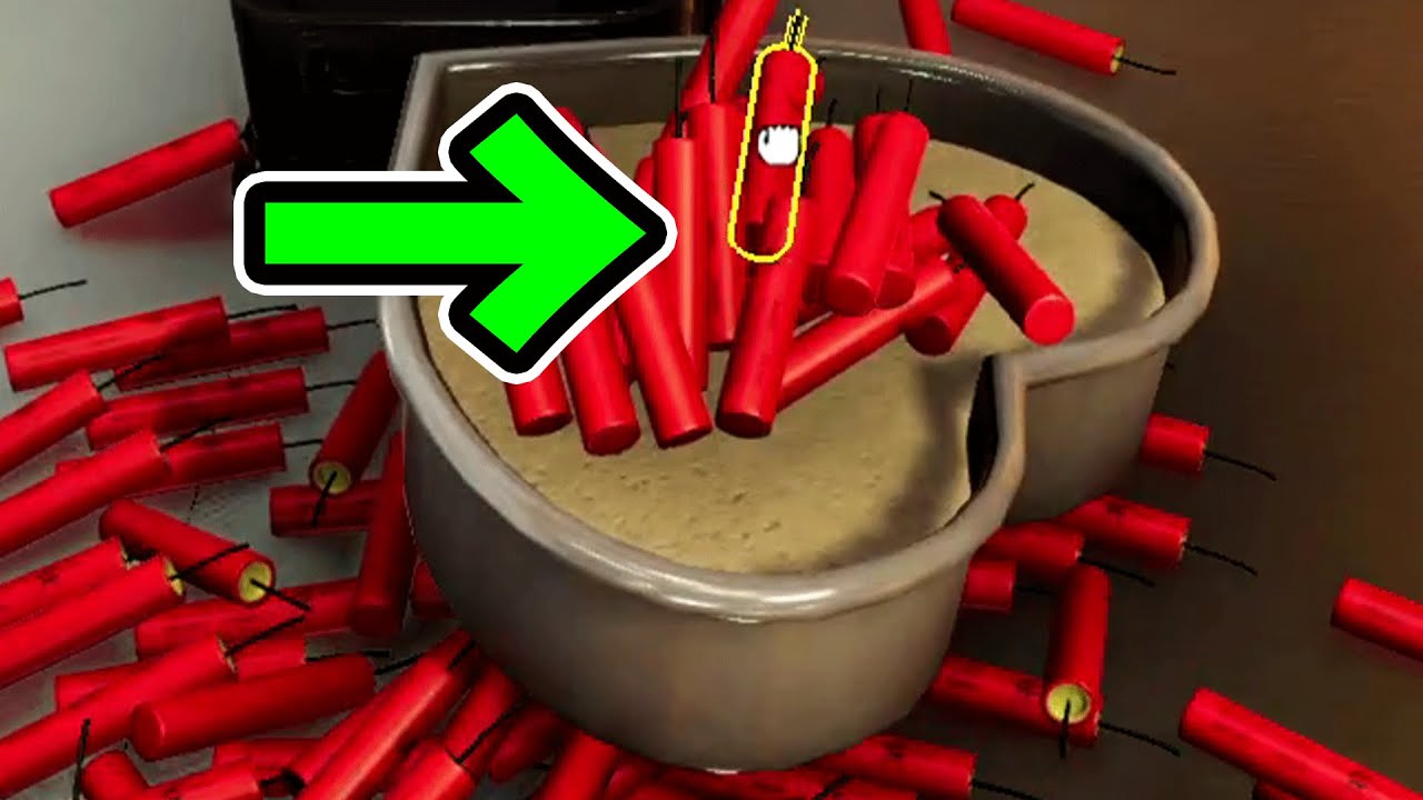 大量の爆竹を使えばケーキを焼けるのか実験してみた【Cooking Simulator】