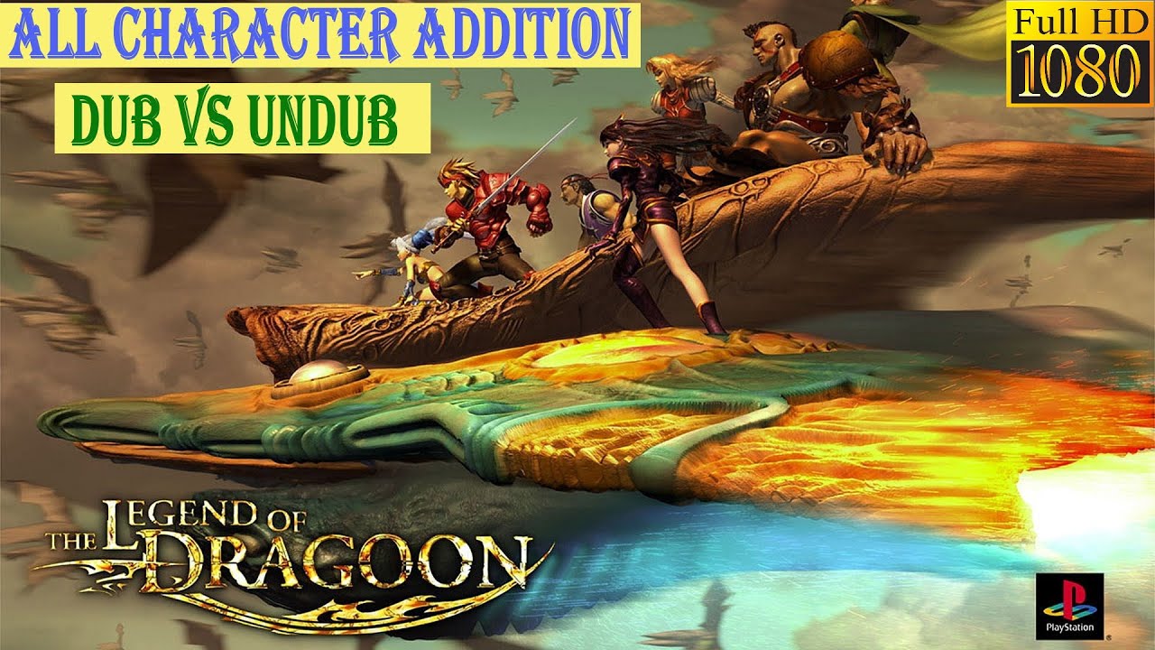 The Legend of Dragoon - All Character Addition (Dub vs Undub) - Full HD
