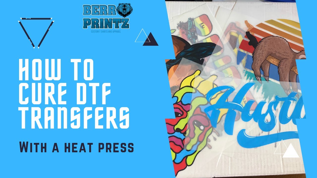 How to cure your DTF transfers with your heat press #DTF