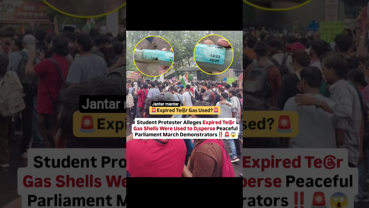 expired tear gas used by Delhi police in protests against students| #expiredteargas #delhipolice