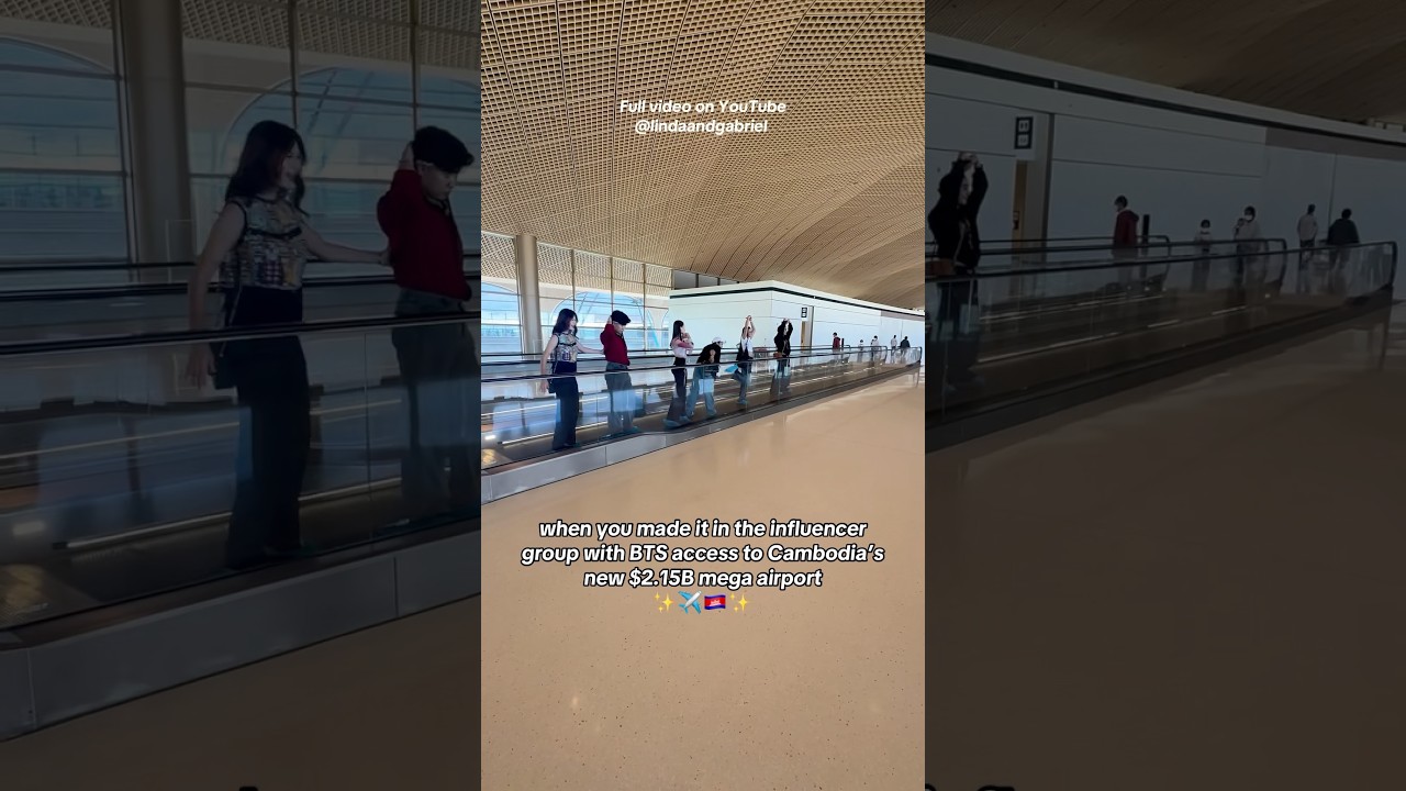 Cambodia&rsquo;s New Mega Airport ✈️🇰🇭 #techo #travel #phnompenh #cambodia #airport #shorts #phnompenhpost