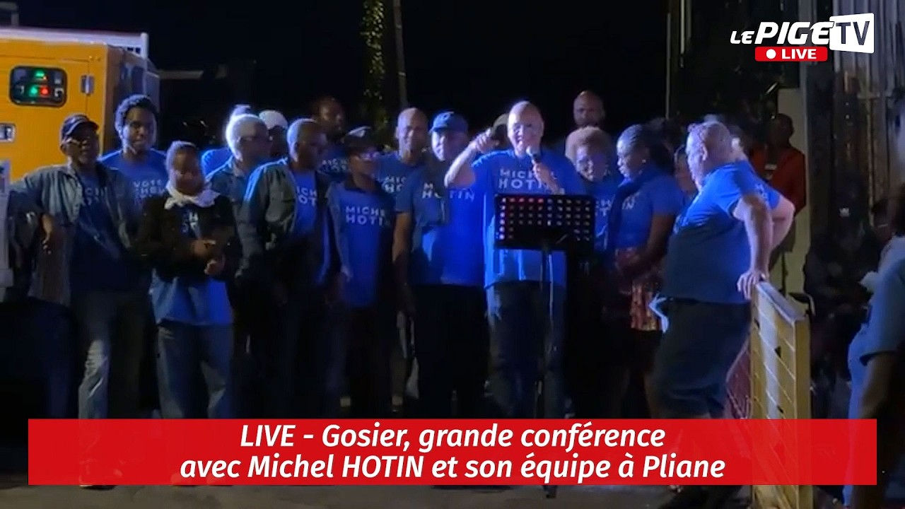 LIVE - Gosier, grande conférence avec Michel HOTIN et son équipe à Pliane