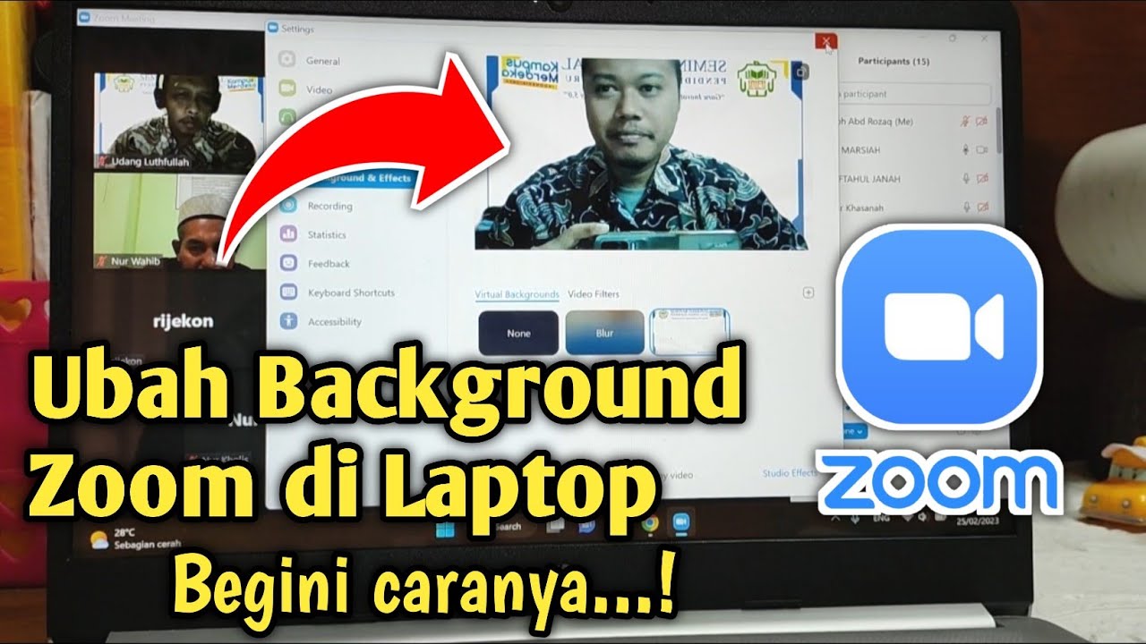 How to Change the Zoom Meeting Background on a Laptop