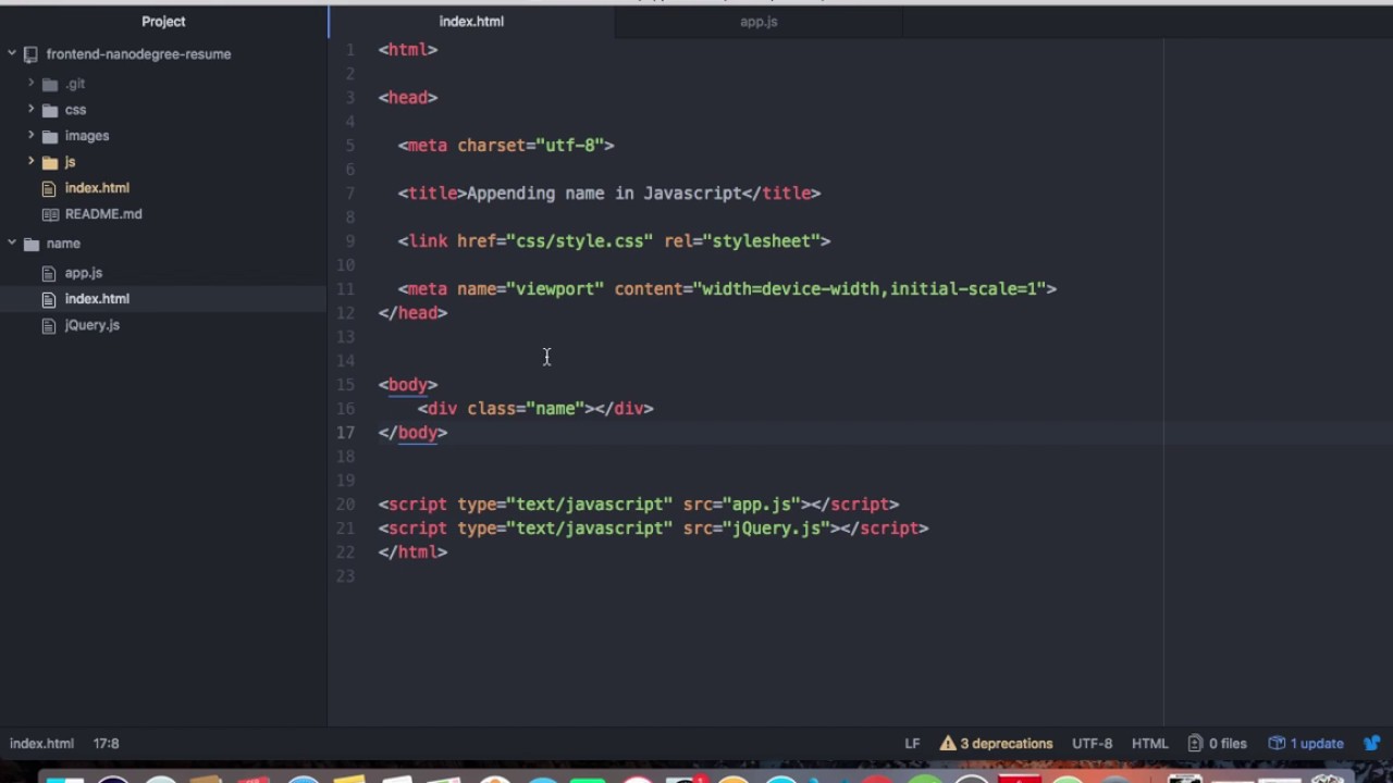 Appending with JavaScript Via Jquery