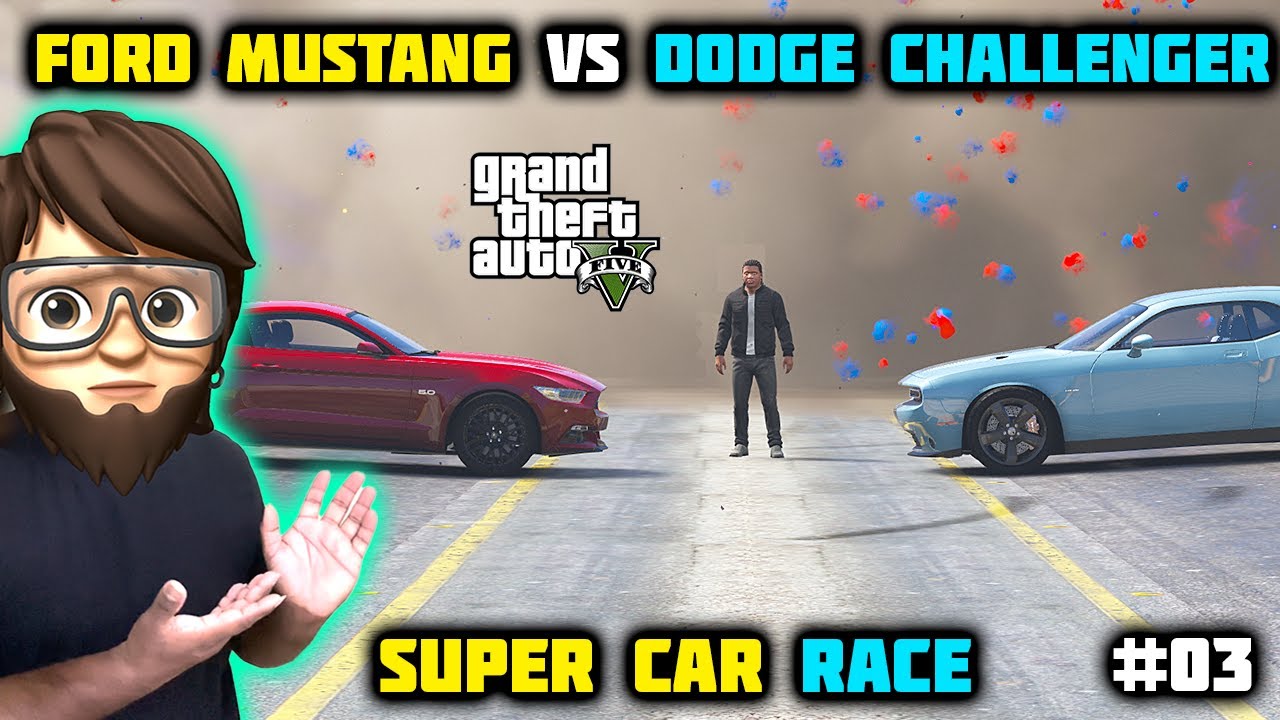 Super Car Race Ford Mustang vs Dodge Challenger In GTA 5 | In Telugu | RTX TeluguPlay