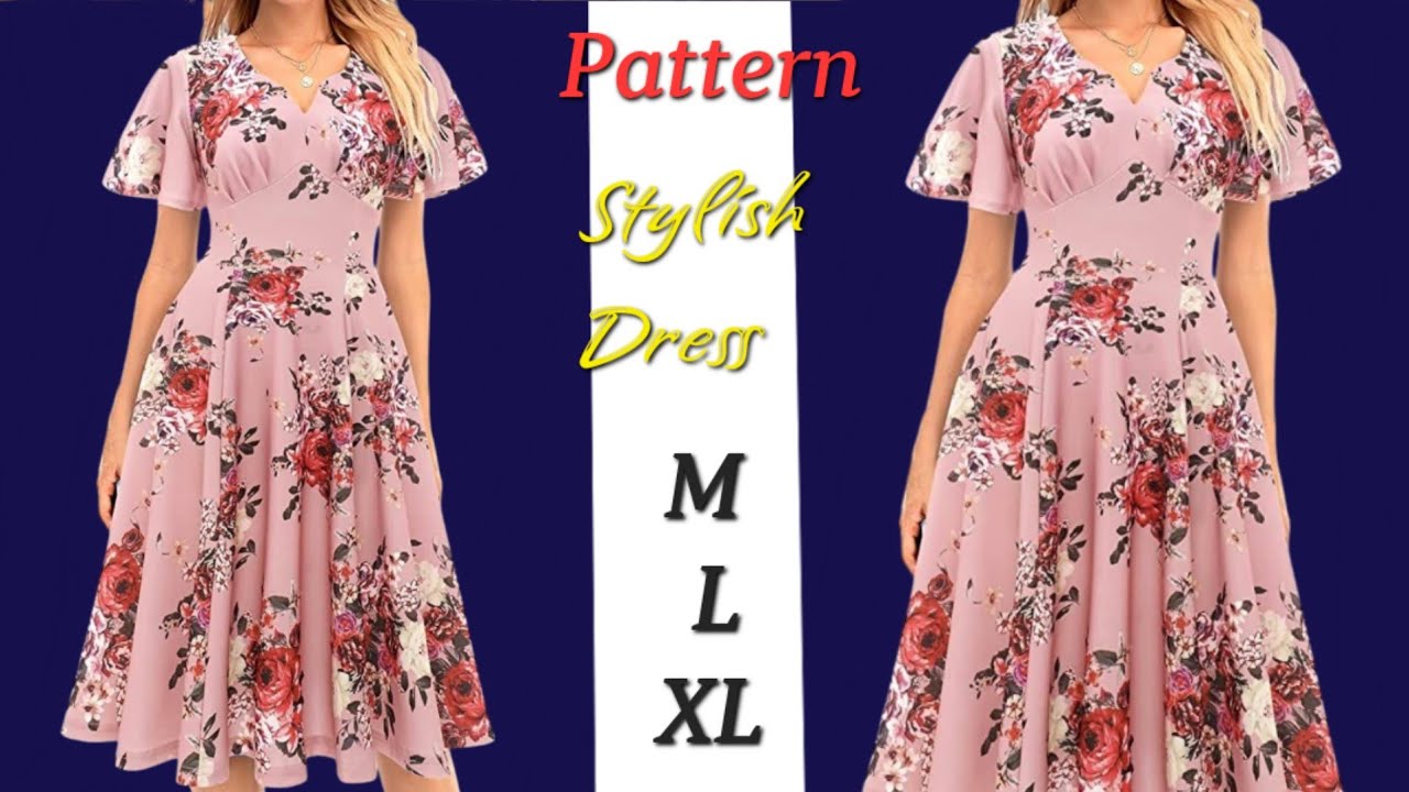 ⚘️You Don't Have To Be a Tailor⚘️So Easy Only 10 Minute Dress Pattern 💃 Stylish and Simple Pattern