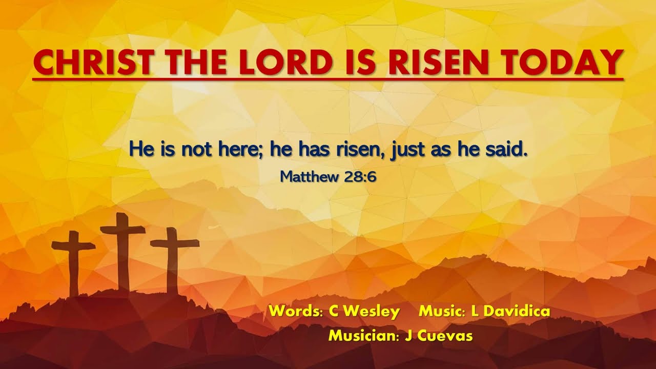 CHRIST THE LORD IS RISEN TODAY (Accompaniment with lyrics)