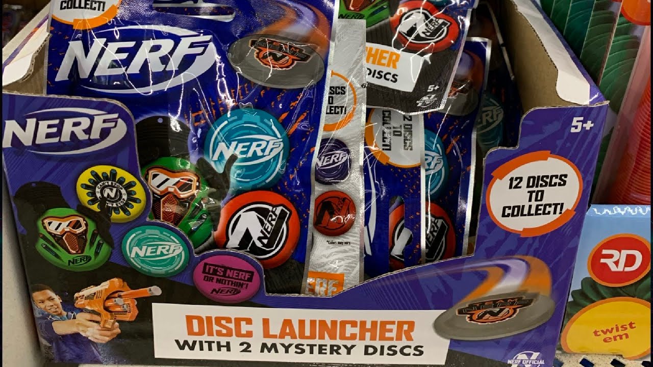 Nerf Disc Launcher with 2 Mystery Discs