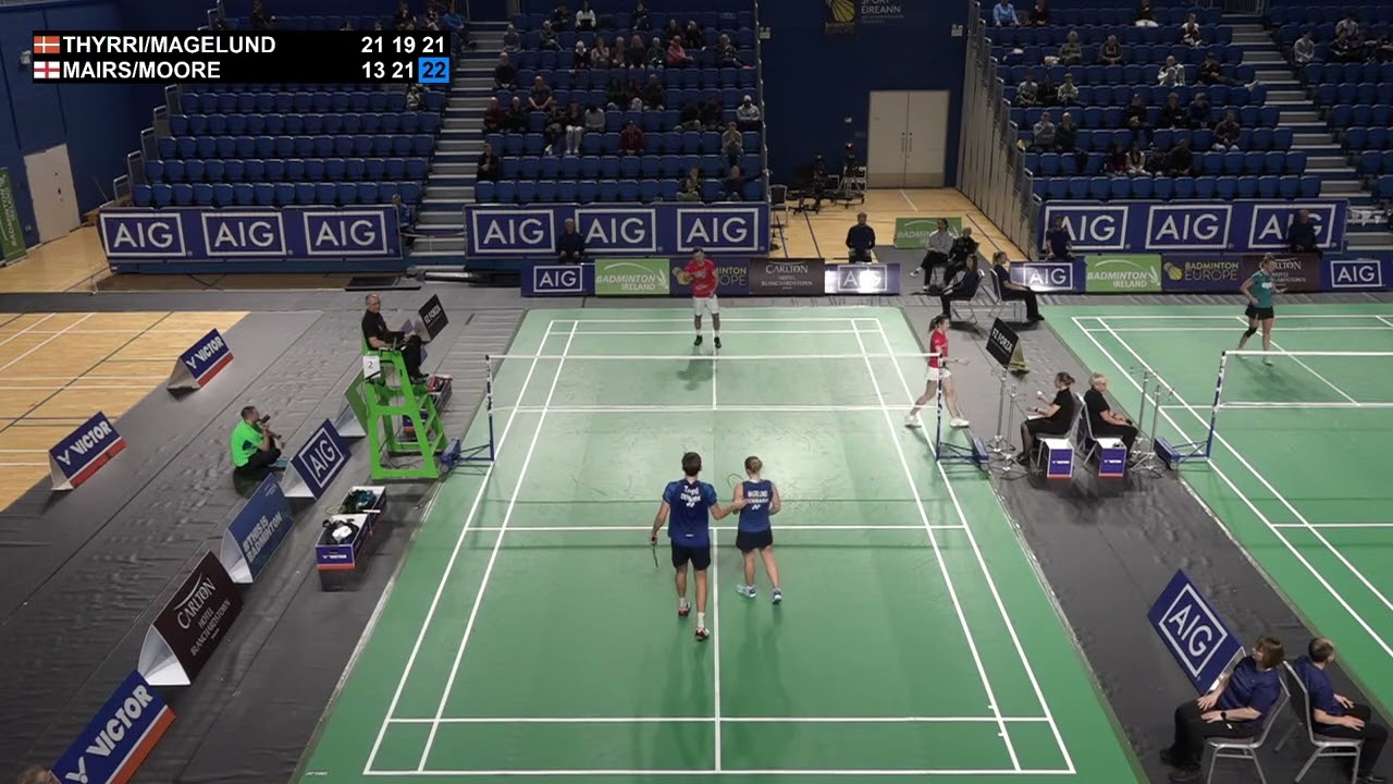 Match point - Thyrri / Magelund vs Mairs / Moore - XD, SF - Irish Open 2022