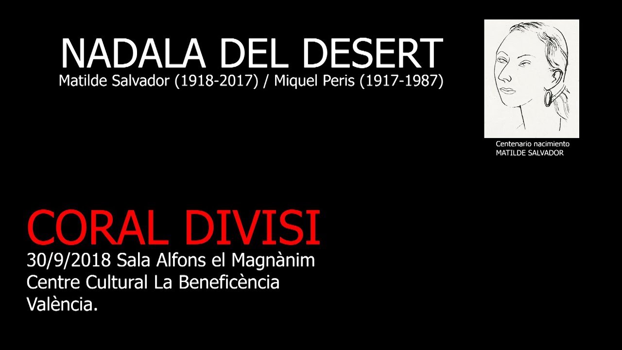 NADALA DEL DESERT (Matilde Salvador - Miquel Peris)