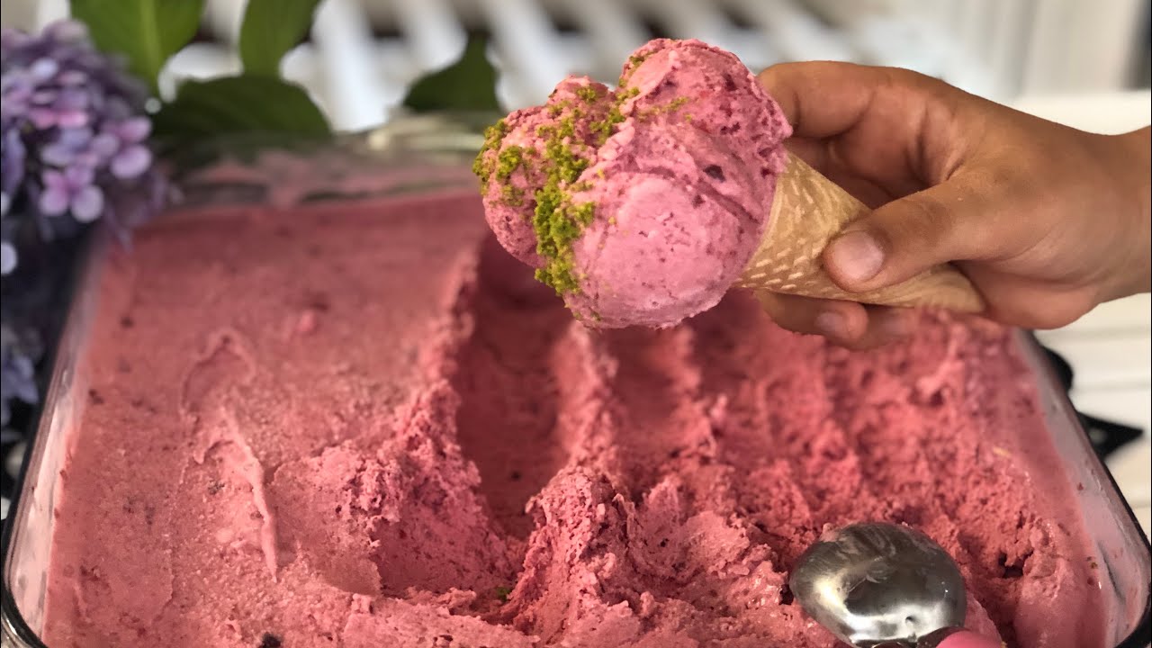 Vişneli Dondurma/Evde Gerçek Vişneli Dondurma Nasıl Yapılır 🍦