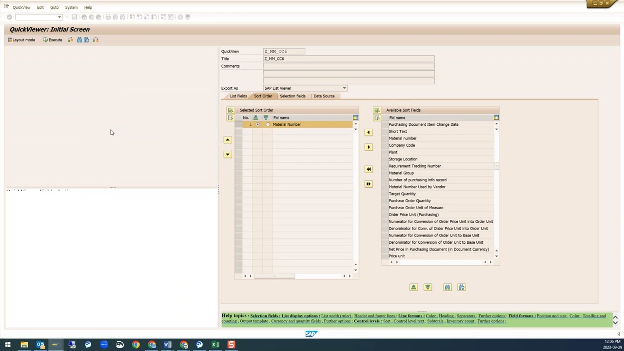 SAP S/4 HANA Create Queries in SAP with SQVI, SQ01, SQ02 (English)