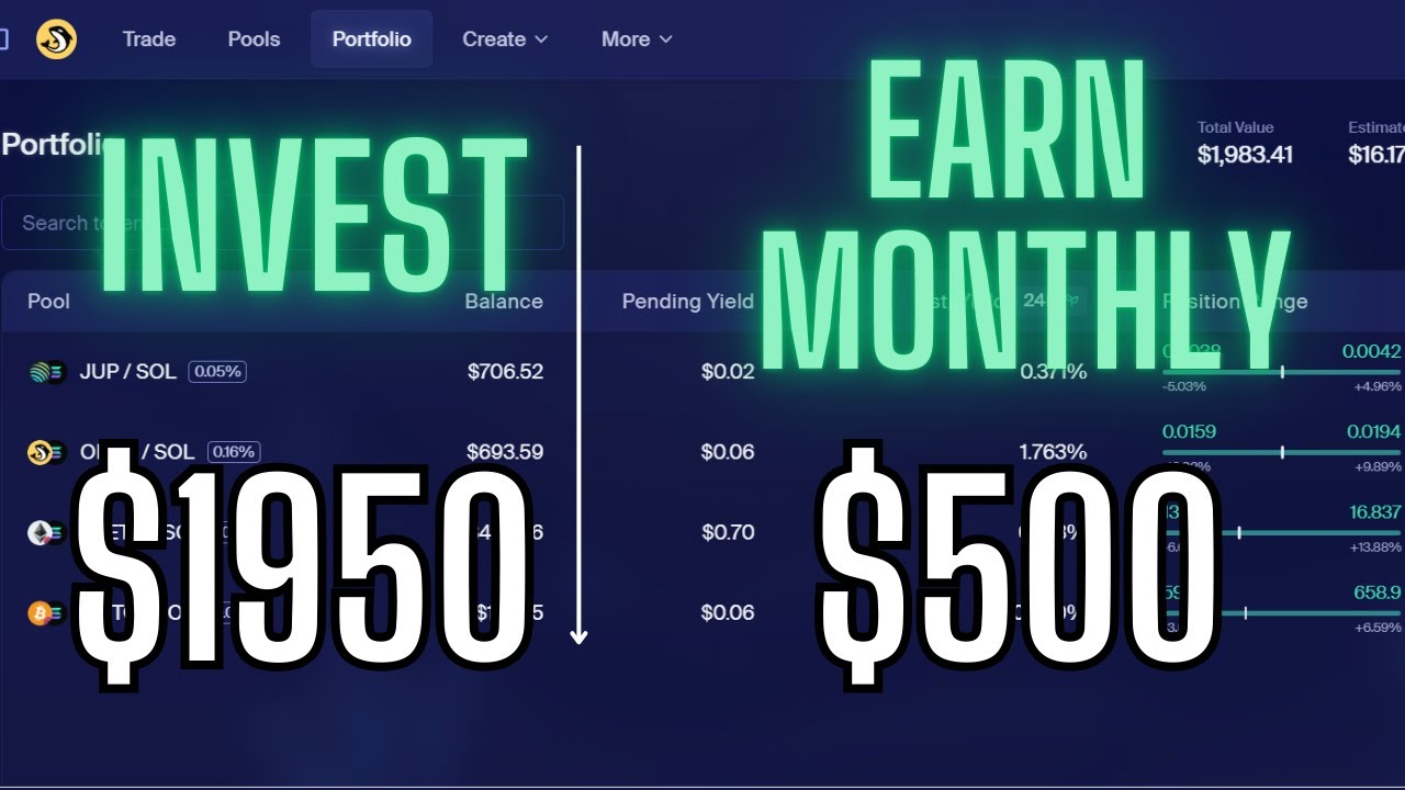 Earn $500 A Month Passive Income Yield Farming On Orca (Only With $2000)