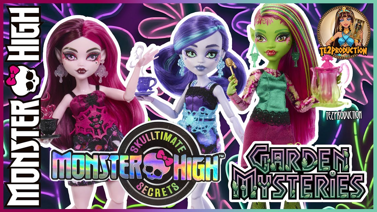 REVIEW MONSTER HIGH SKULLTIMATE SECRETS GARDEN MYSTERIES : DRACULAURA - TWYLA - VENUS