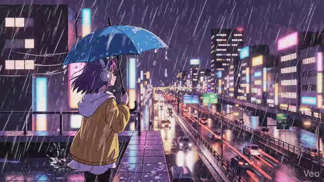Soft Rain at Night 🌧️ Japanese City Lofi Beats